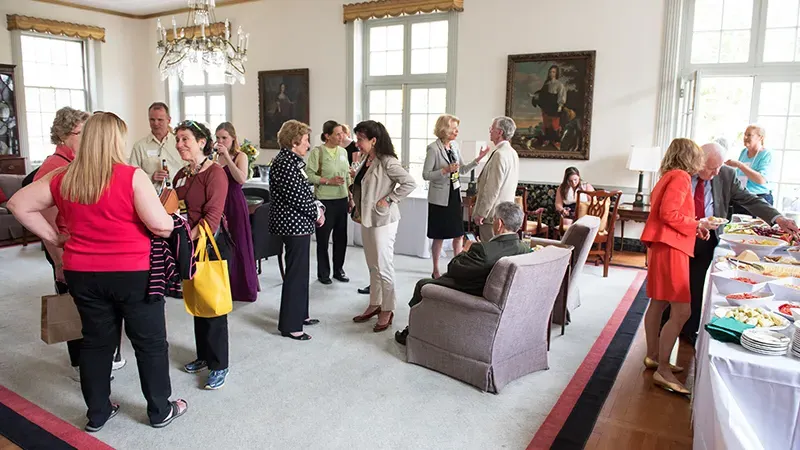 Alumnae House living room reception